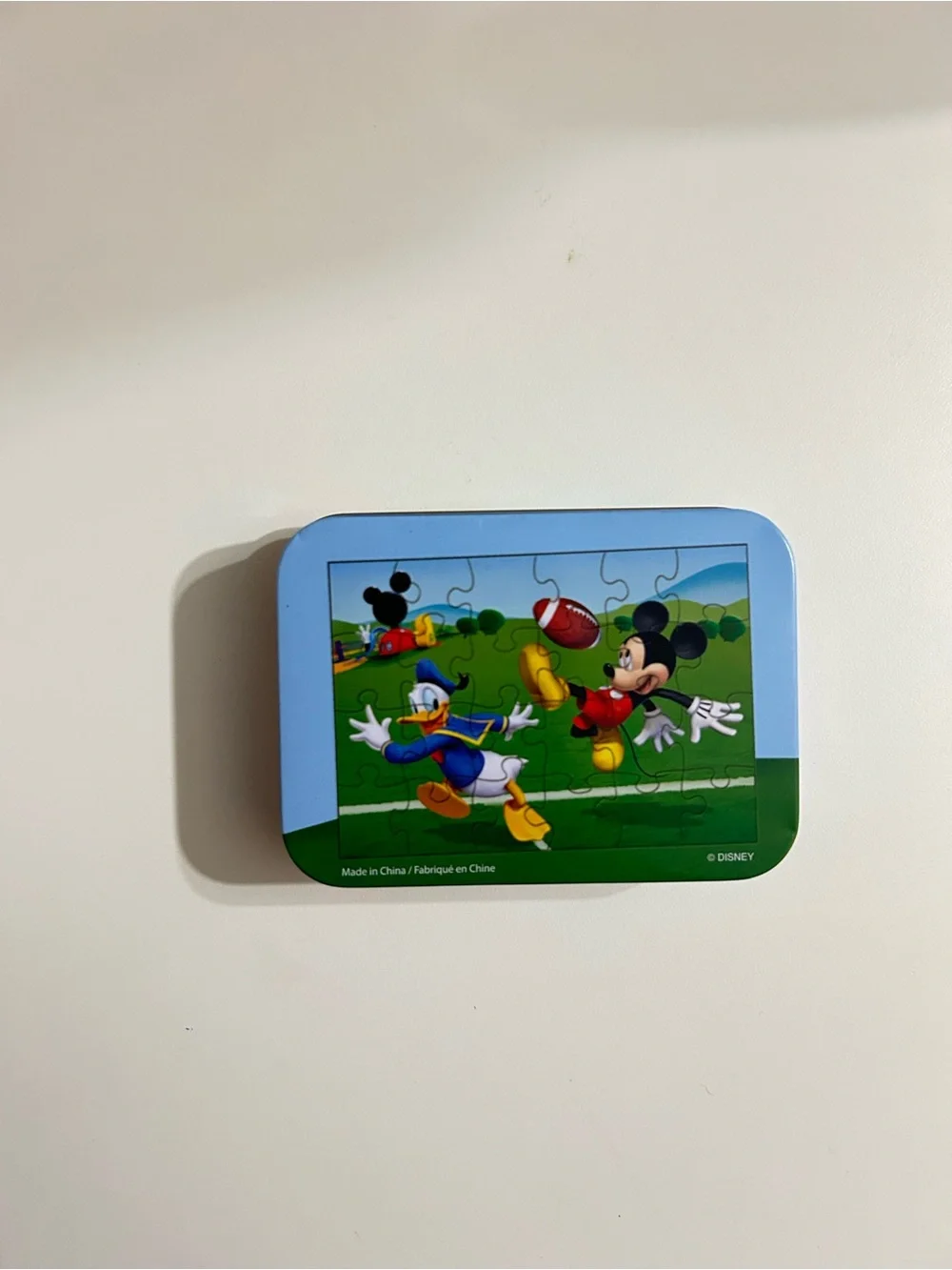 Disney Mickey Mouse Clubhouse Puzzle Tin - Blue, Green & Red